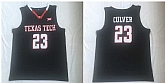 Texas Tech Red Raiders 23 Jarrett Culver Black College Basketball Jersey,baseball caps,new era cap wholesale,wholesale hats